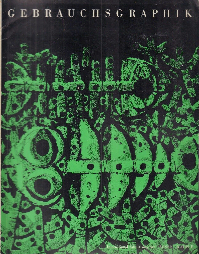 Gebrauchsgraphik German Art Magazine Advertising Art March 1962 032118nonr