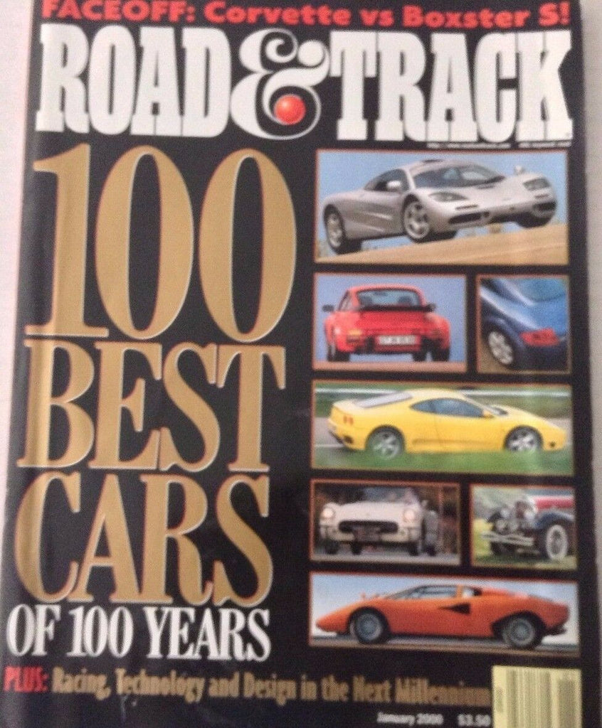 Road & Track Magazine 100 Best Cars Corvette January 2000 080317nonrh