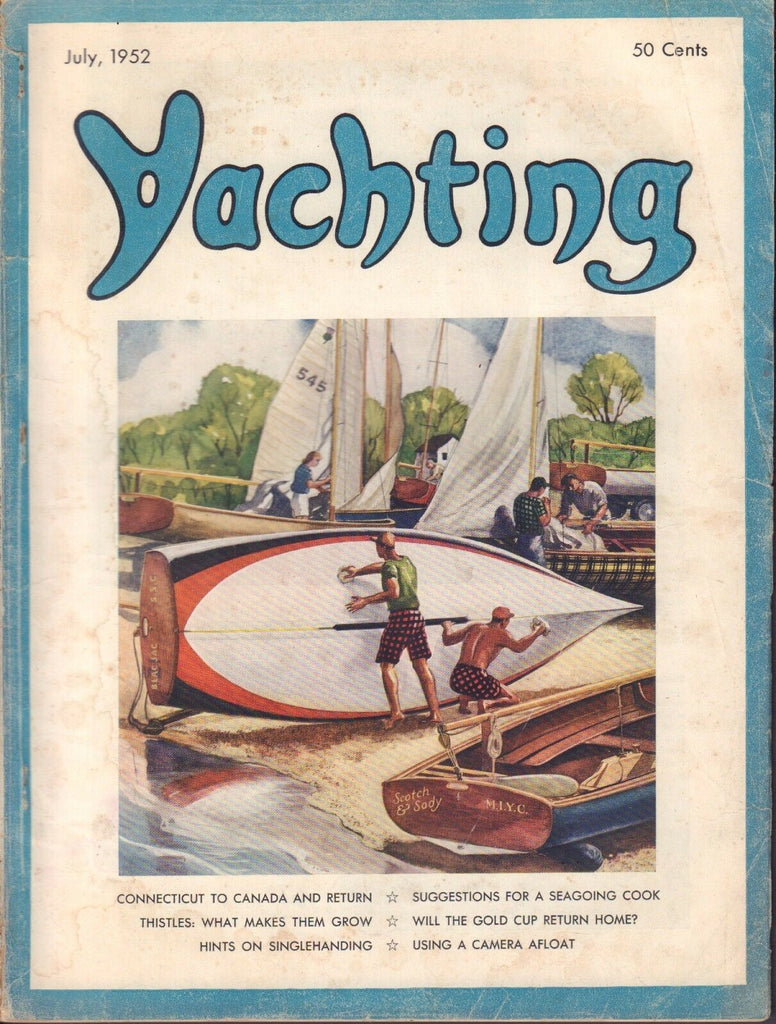 Yachting July 1952 Connecticut To Canada 052617nonDBE