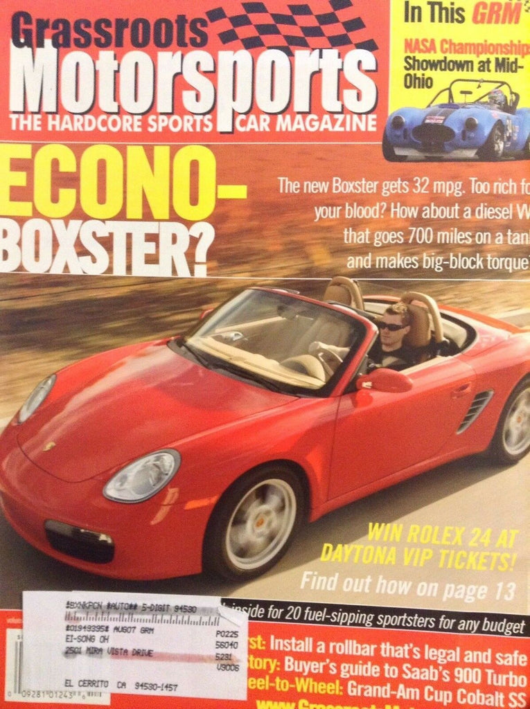 Grassroots Motorsports Magazine Econo Boxster Diesel December 2006 020518nonrh