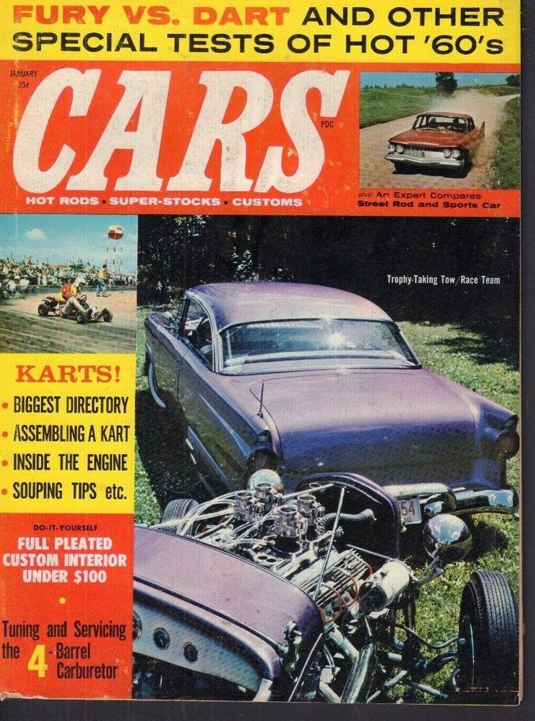 Cars Magazine Trophy Taking Tow/ Race Team January 1960 030618nonr