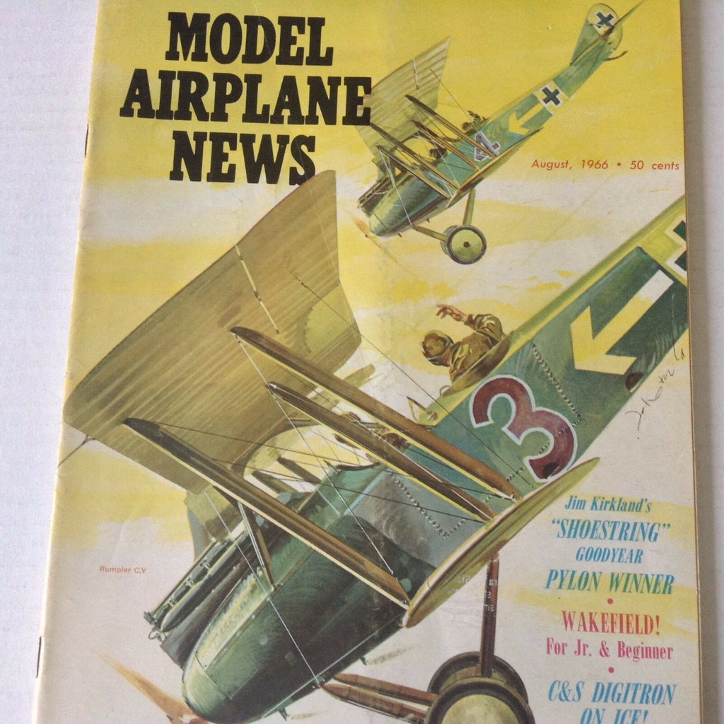 Model Airplane News Magazine Jim Kirkland's Pylon Winner August 1966 071917nonrh
