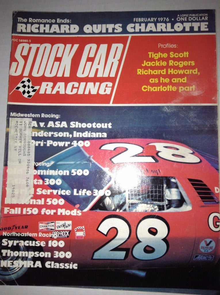 Stock Car Racing Magazine ASA Shootout Syracuse 100 February 1976 040517NONRH