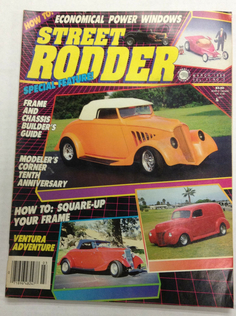 Street Rodder Magazine Ventura Adventure Frame & Chassis March 1988 010517R