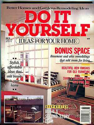 Better Homes and Gardens Do It Yourself Magazine 1988/1989 EX 031416jhe