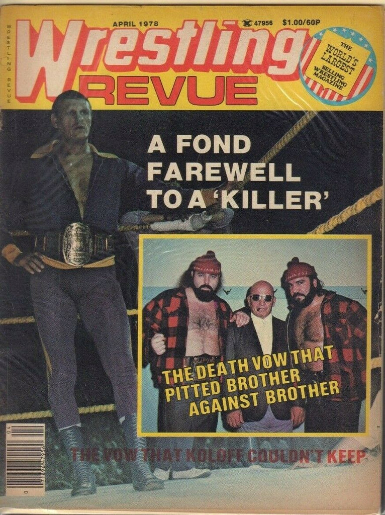 Wrestling Revue April 1978 Koloff Yukon Eric Ric Flair 022719DBE