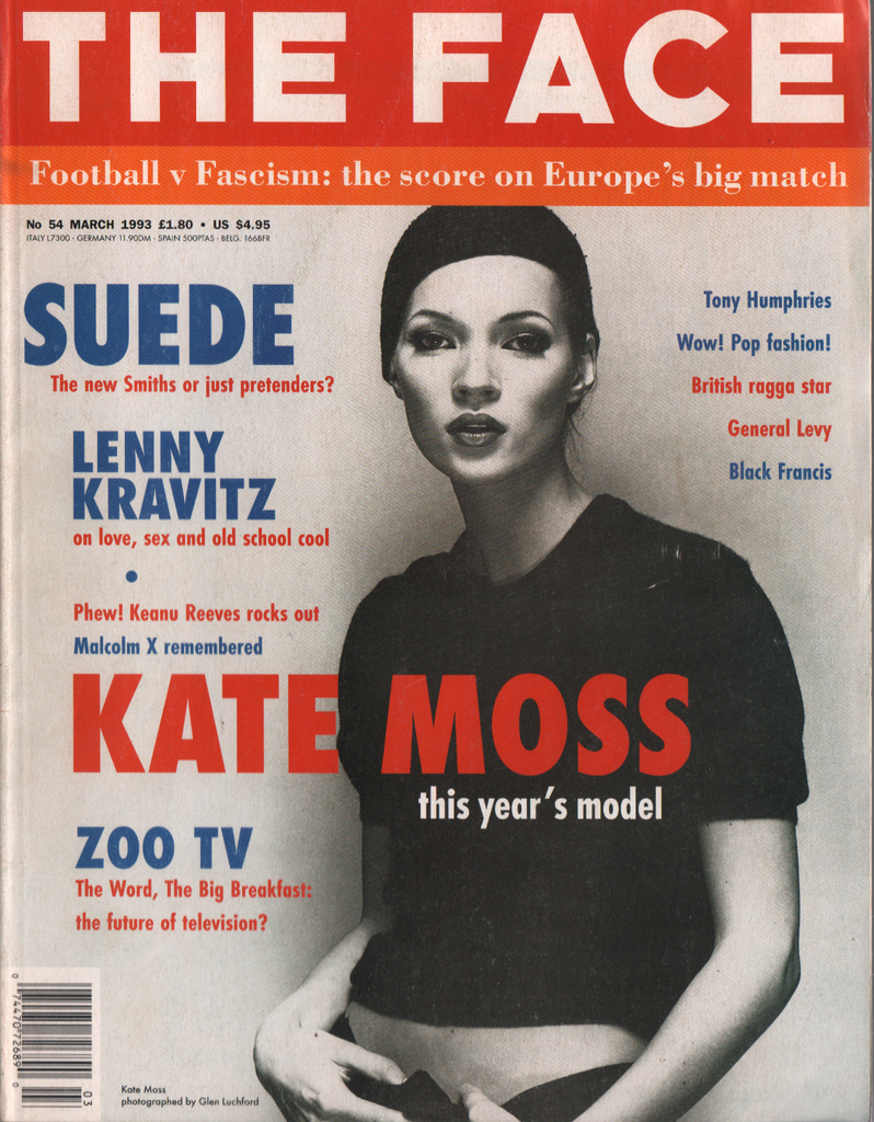 The Face March 1993 Kate Moss Tony Humphries Keanu Reeves 040220DBE