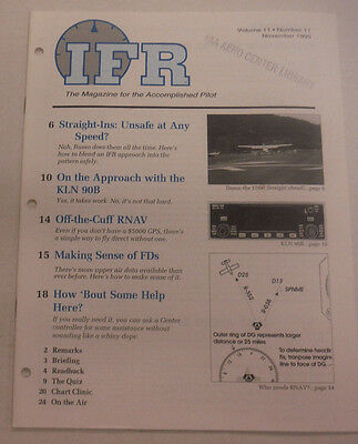 IFR Pilot Magazine Straight-Ins Unsafe At Any Speed? November 1995 FAL 061815R
