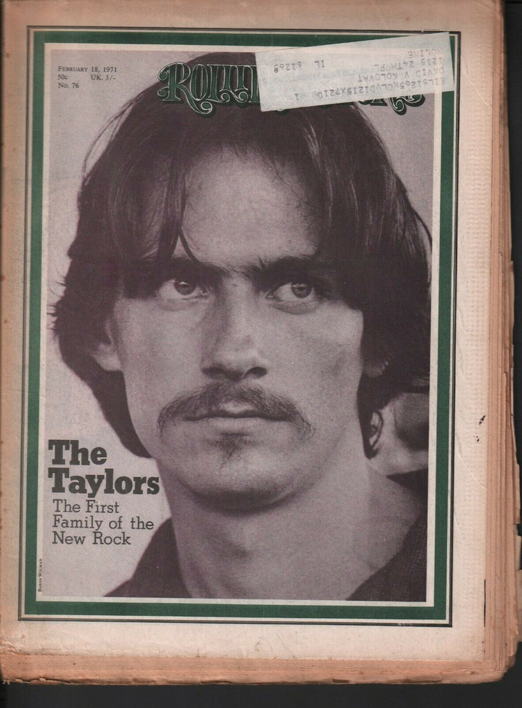 Rolling Stone Magazine February 18 1971 James Taylor Carly Simon 121119AME