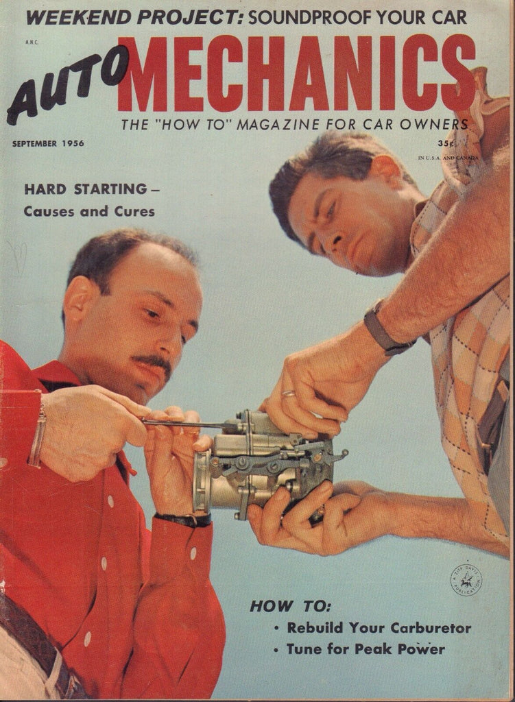 Auto Mechanics September 1956 Hard Starting, Tune For Peak Power 052517nonDBE
