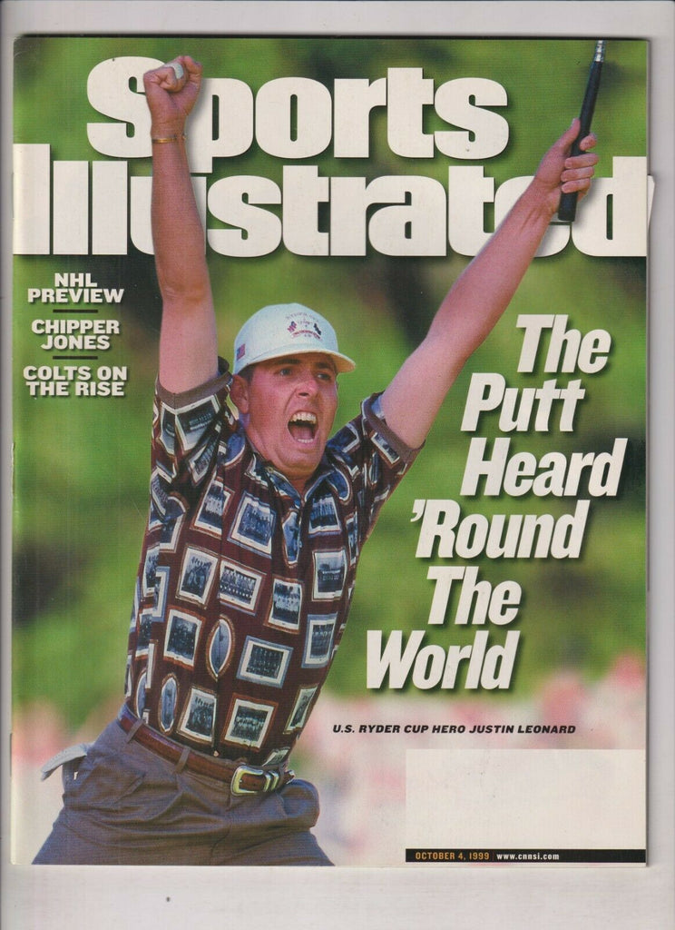 Sports Illustrated Mag US Ryder Cup Justin Leonard October 4, 1999 022120nonr