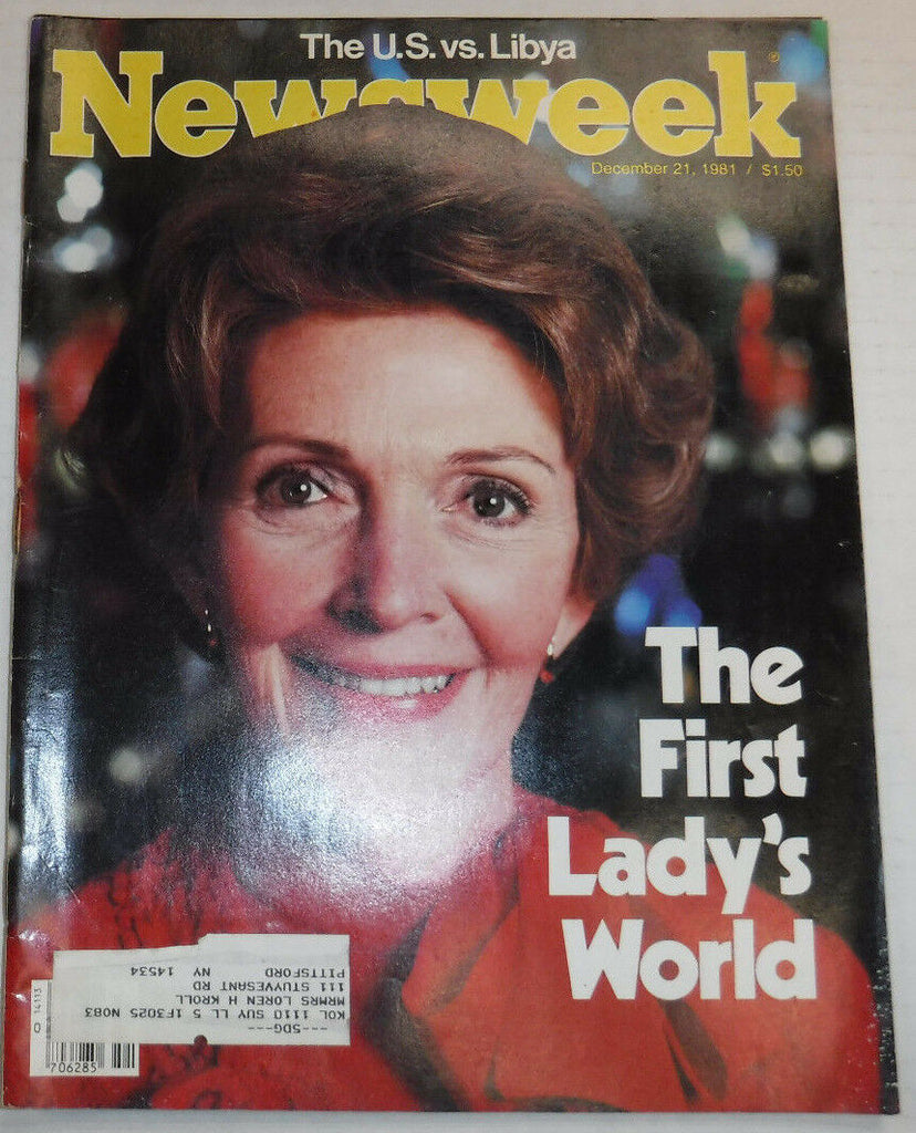 Newsweek Magazine Nancy Reagan December 21, 1981 100716R2