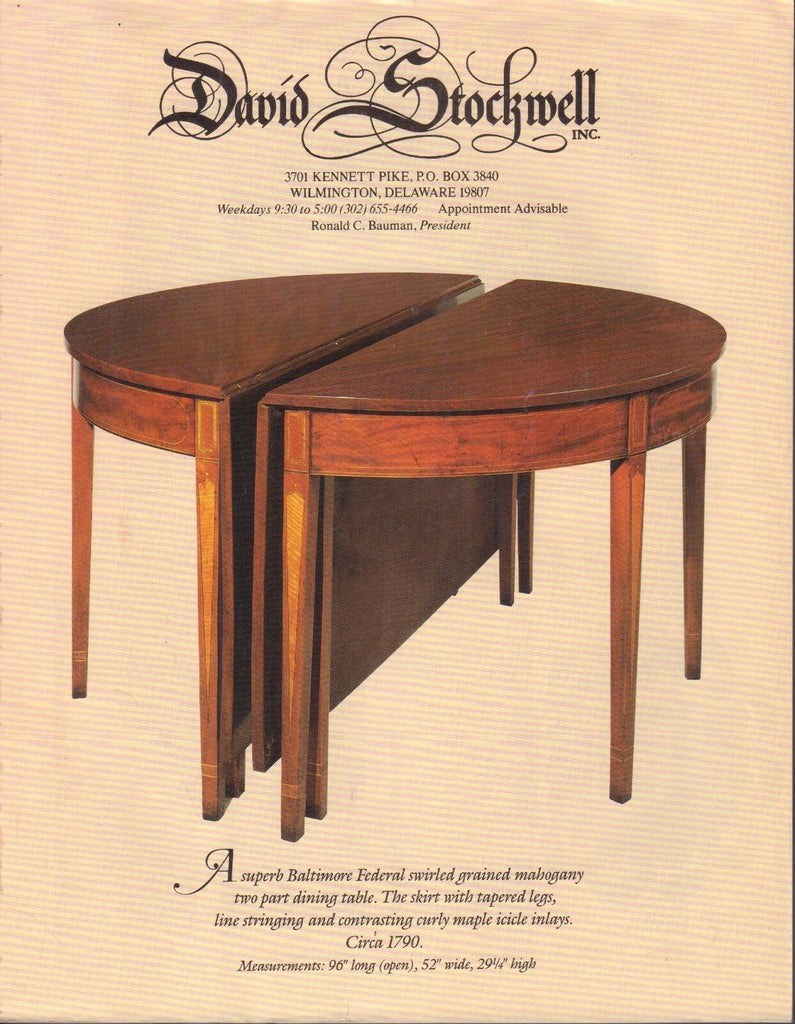The Magazine Antiques October 1991 Lori White, David A. Schorsch 100517DBE