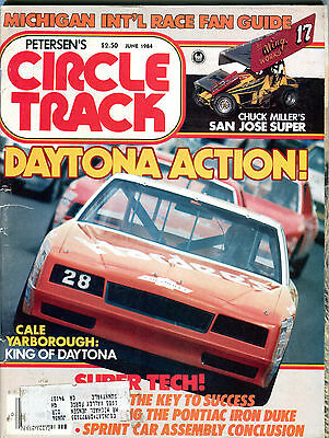 Petersen's Circle Track Magazine June 1984 Daytona Action! VG 060316jhe