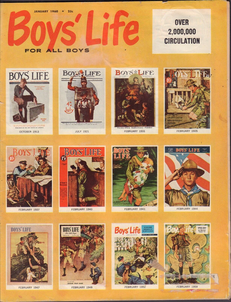 Boys Life January 1960 Over 2mil Circulation w/ML 011717DBE2