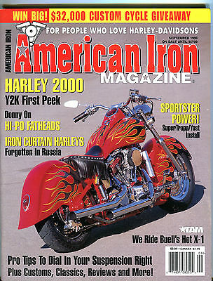 American Iron Magazine September 1999 Iron Curtain Harleys EX 020916jhe