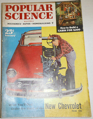 Popular Science Magazine New Chevrolet February 1953 NO ML 091214R