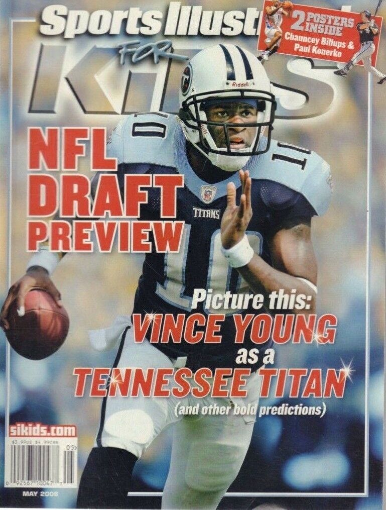 Sports Illustrated For Kids May 2006 Tom Brady Card Vince Young Cover 010519DBE