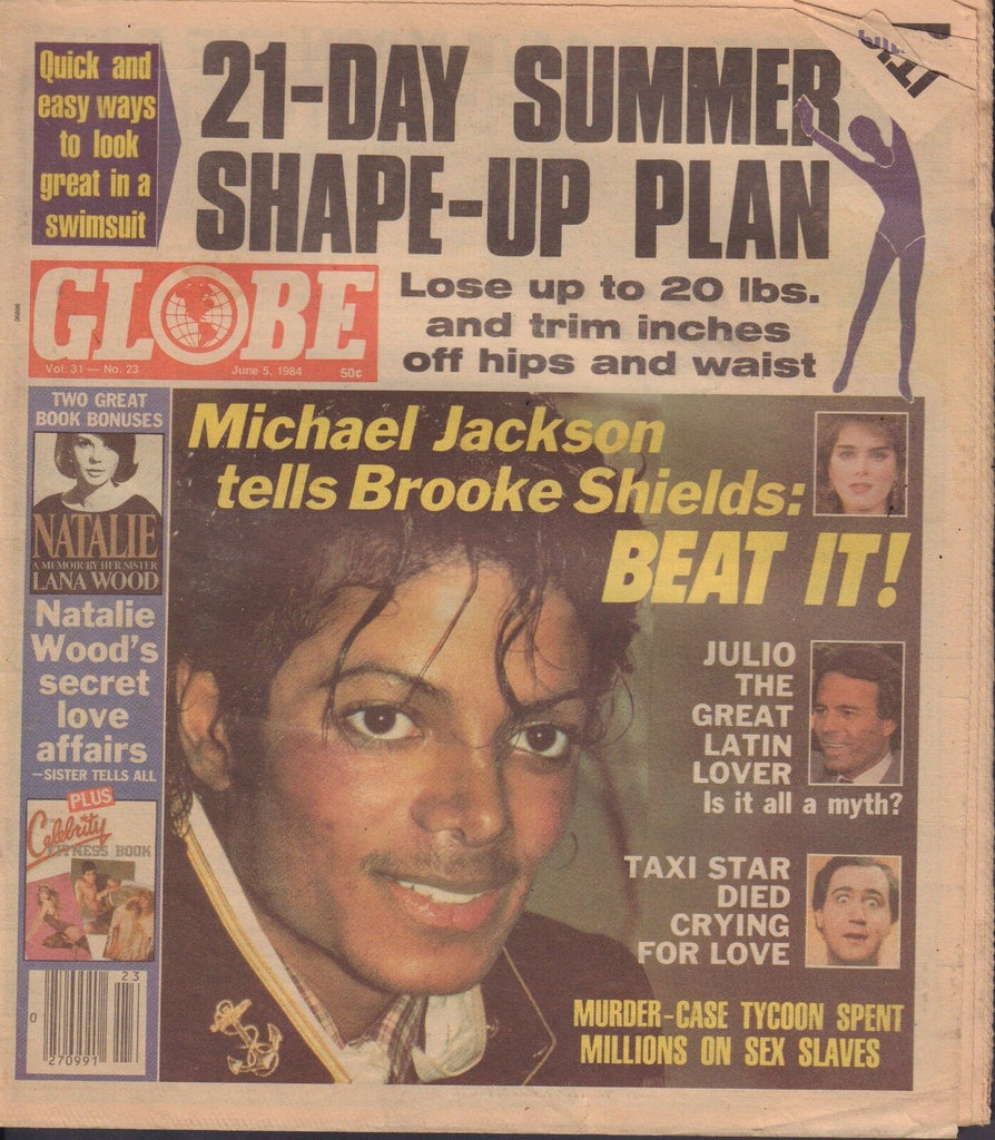 Globe June 5 1984 Michael Jackson, Lana Wood 040617nonDBE2