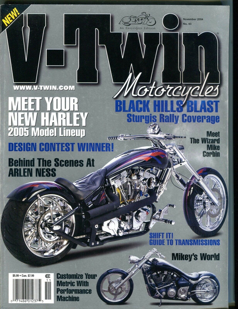 V-Twin Magazine November 2004 Arlen Ness EX 050117nonjhe