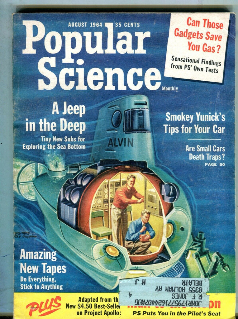 Popular Science Magazine August 1964 Tiny New Subs New Tapes 062317nonjhe