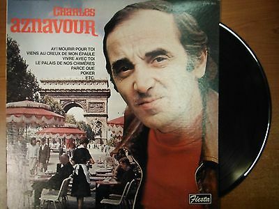33 RPM Vinyl Charles Aznavour Ay! Mourir Pour Toi Fiesta Record Stereo 021615SM