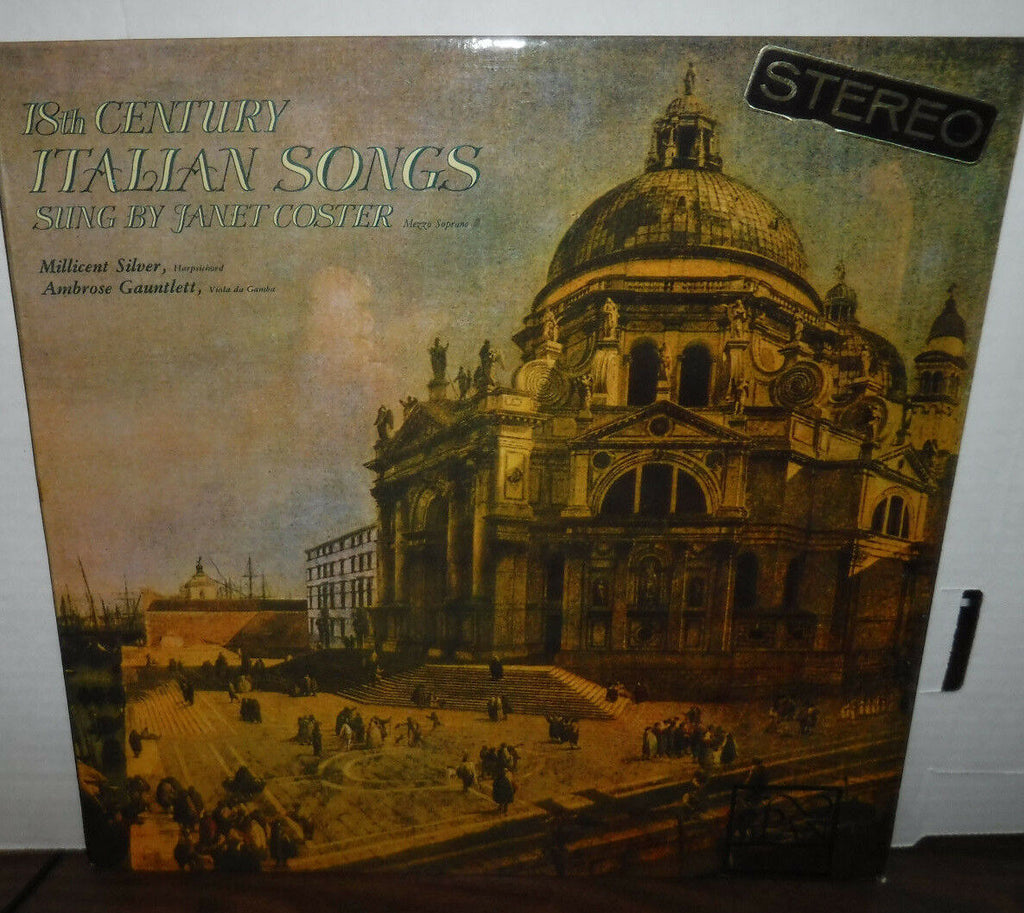 18th Century Italian Songs sung by Janet Coster vinyl SPAN 6201 011518LLE
