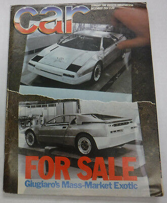 Car Magazine Giugiaro's Mass Market Exotic December 1984 072715R
