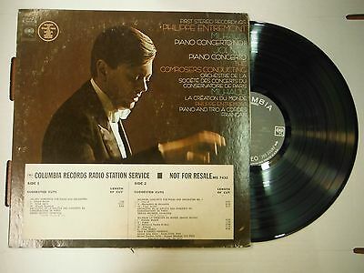 33 RPM Vinyl Philippe Entremont Milhaud Concerto Columbia MS7432 Promo 102814KME