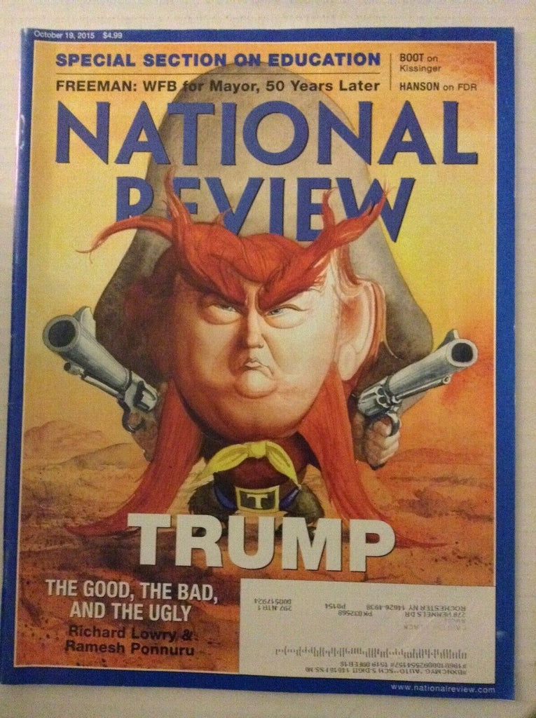 National Review Magazine Donald Trump Good Bad Ugly October 19, 2015 040119nonrh