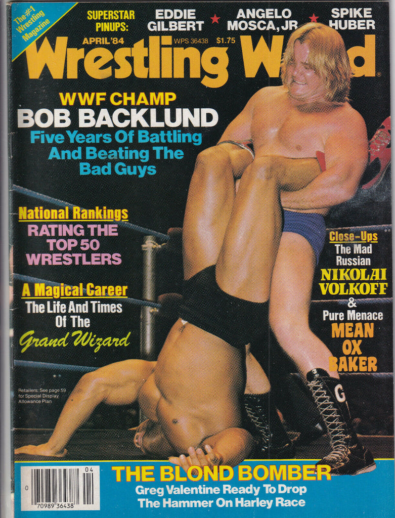 Wrestling World Bob Backlund Greg Valentine April 1984 052919nonr