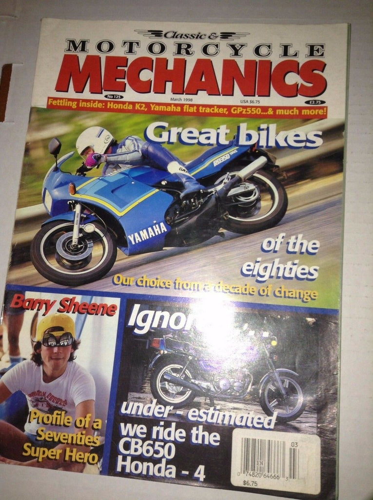 Classic & Motorcycle Mechanics Magazine Barry Sheene March 1998 032517NONRH