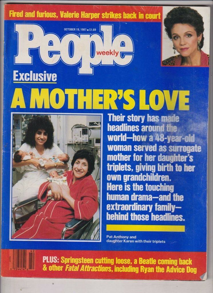 People Weekly Mag Pat Anthony Valerie Harper October 19 1987 020320nonr