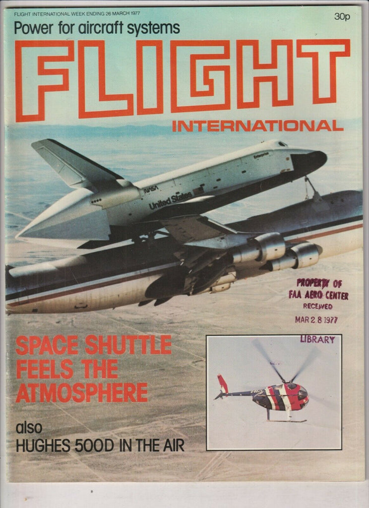 Flight International Mag Space Shuttle Feels Atmosphere March 26 1977 022120nonr