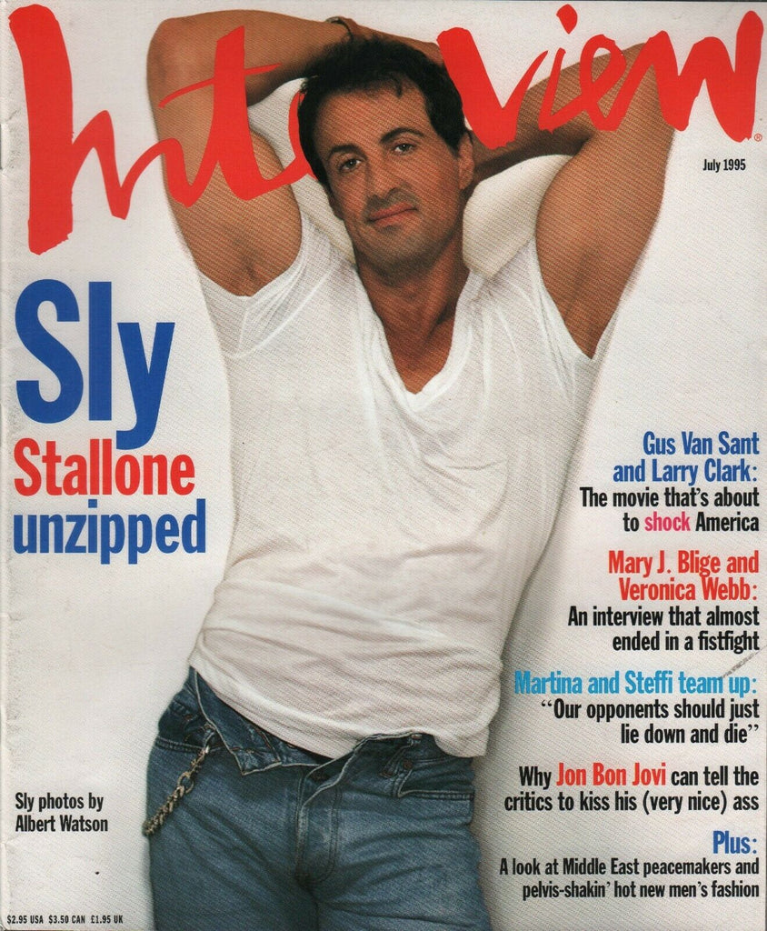 Interview July 1995 Sylvester Stallone Albert Watson Bruce Weber 090419AME