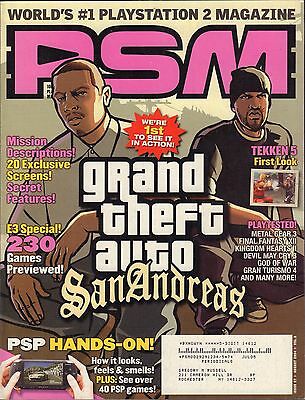 PSM August 2004 Grand Theft Auto San Andreas, Tekken 5 w/ML VG 070816DBE2