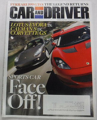 Car And Driver Magazine Lotus Evore Cayman Porsche July 2010 072815R