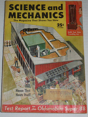 Science And Mechanics Magazine Oldsmobile Super 88 October 1954 120514R