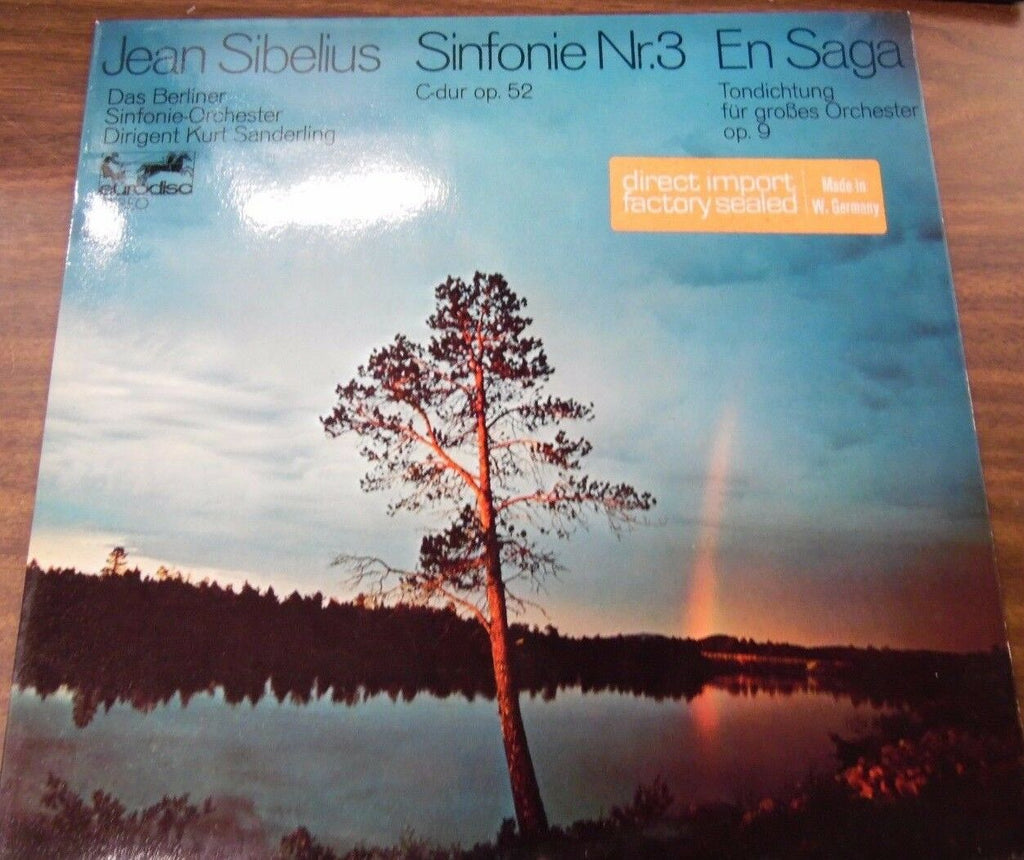 Jean Sibelius Sinfonie Nr. 3 En Saga 33 RPM 80-683KK 092416LLE
