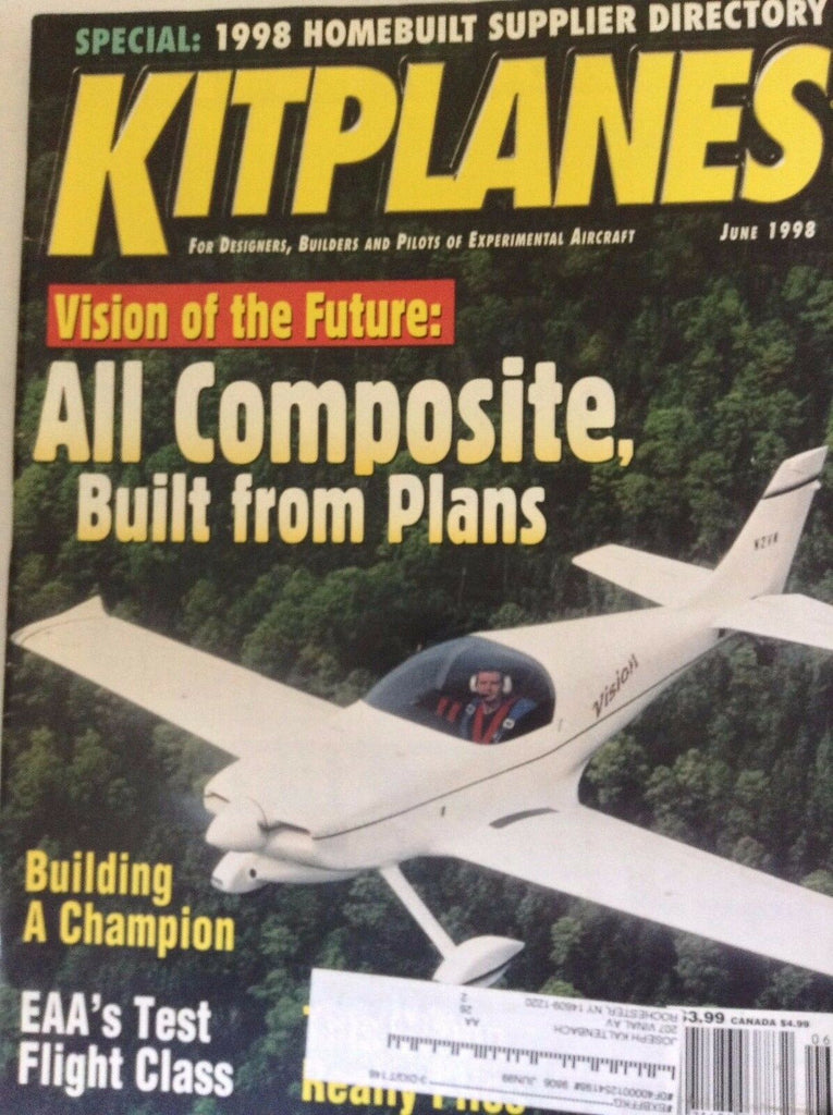 Kitplanes Magazine All Composite Supplier Directory June 1998 041817nonrh2