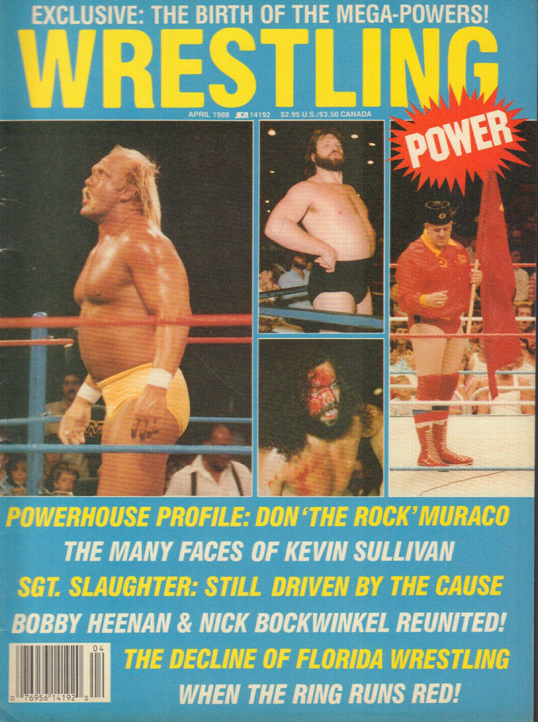 Wrestling Power April 1988 Hulk Hogan Sgt Slaughter Bobby Heenan 042120DBE