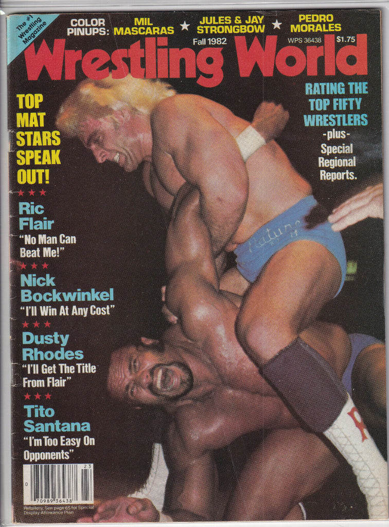 Wrestling World Ric Flair Dusty Rhodes Tito Santana Fall 1982 052919nonr