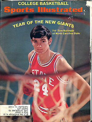 Sports Illustrated November 29 1971 Tom Burleson NC State VG 021216jhe