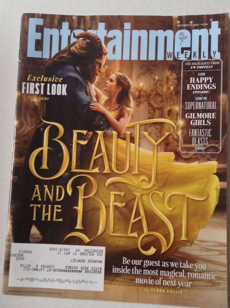 Entertainment Weekly Magazine Beauty And The Beast November 11, 2016 022917NONRH
