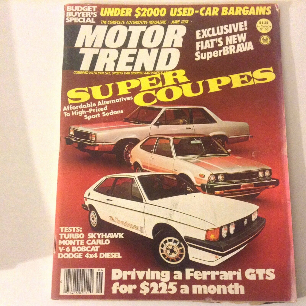 Motor Trend Magazine Super Coupes Turbo Skyhawk June 1978 052217nonrh
