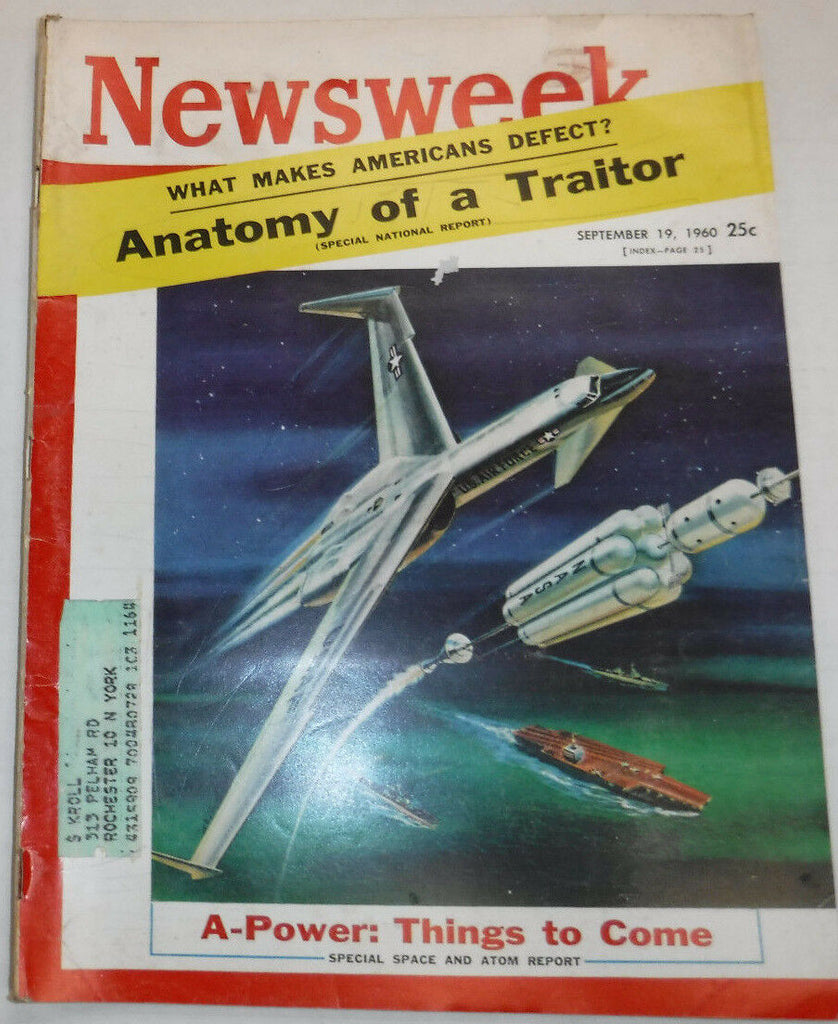 Newsweek Magazine Anatomy Of A Traitor September 19, 1960 100716R2