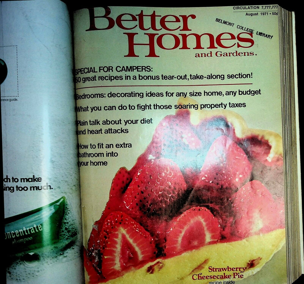 Better Homes & Gardens 1971 Fully Year Monthly Issues Bound Vintage 021920AME4