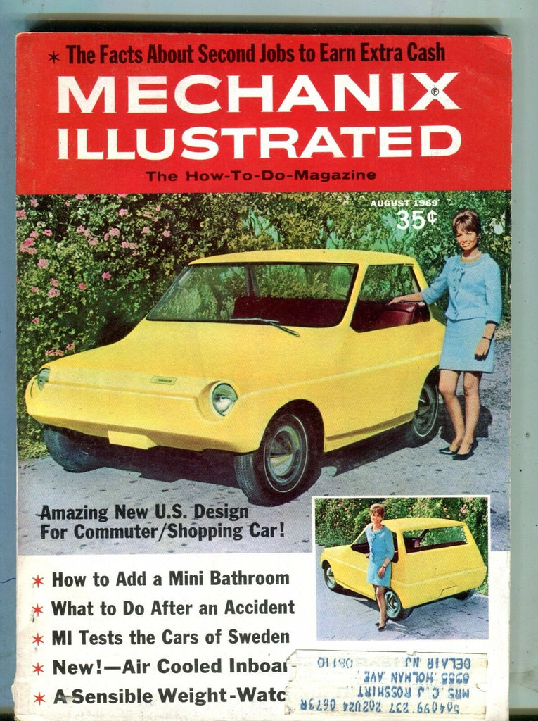 Mechanix Illustrated Magazine August 1969 Commuter Shopping Car 062217nonjhe