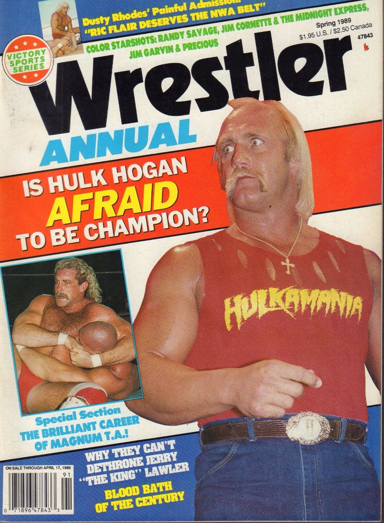 Wrestler Annual Spring 1989 Hulk Hogan, Magnum T.A. 031017nonDBE