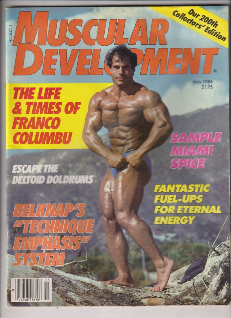 Muscle Builder Mag Franco Columbu Rhonda Lundstedt May 1986 200th 120319nonr